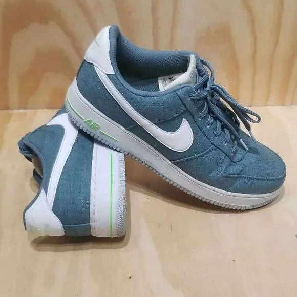 Nike Air Force 1 Low ‘07Canvas Ozone Blue Size 11 Men’s Gorgeous CN0866-001
